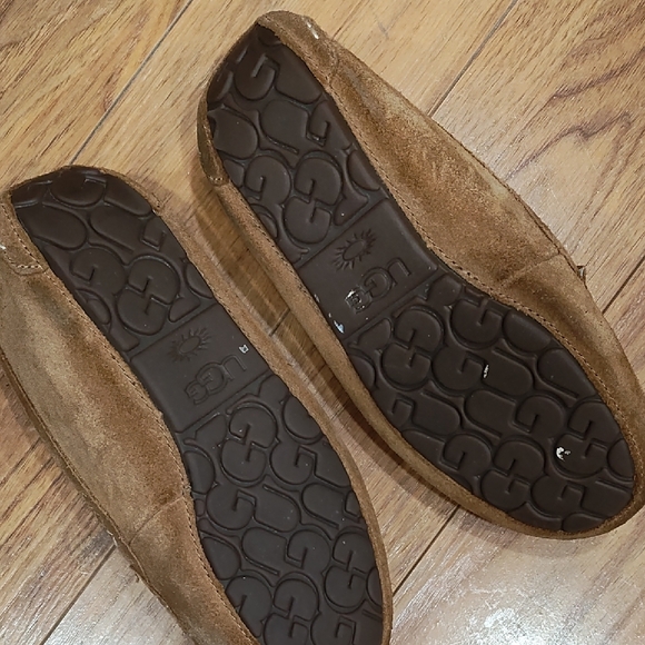 UGG Chestnut Suede Shearling Moccasin Loafers main image 11